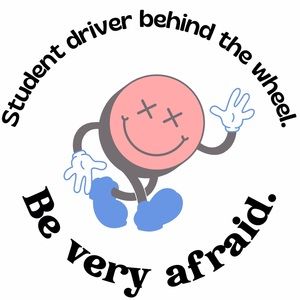 Student driver sticker